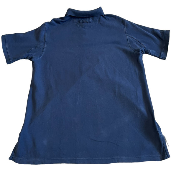 Duluth Trading Co. Blue Short Sleeve Casual Cotton Polo, Size L - Picture 2 of 3